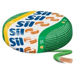 Cabo Flexível Sil Original Fio 1,5mm 750v Rolo 100m Verde