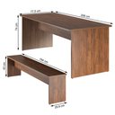 Ver imagem 3 de Mesa de Jantar 4 Lugares Salin Seda - Viero Móveis