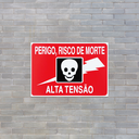 Ver imagem 3 de Combo 3 Placas De Sinalização Perigo Risco De Morte Alta Tensão 30x20 Acesso - S-221 F9e