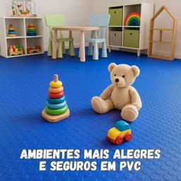 24 Peças Piso Pastilhado Moeda Anlik Solucoes Pvc 50x50cm:azul/50x50 - 2