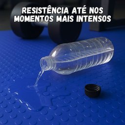 24 Peças Piso Pastilhado Moeda Anlik Solucoes Pvc 50x50cm:azul/50x50 - 3
