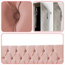 Ver imagem 7 de Cabeceira Painel Estofada Paris Suede Rosa Casal 1,40m para Cama Box