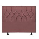 Ver imagem 2 de Cabeceira Estofada Cama Box Queen 160cm Istambul Suede Rose- Mabe Magazine