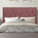 Ver imagem 1 de Cabeceira Estofada Cama Box Queen 160cm Istambul Suede Rose- Mabe Magazine