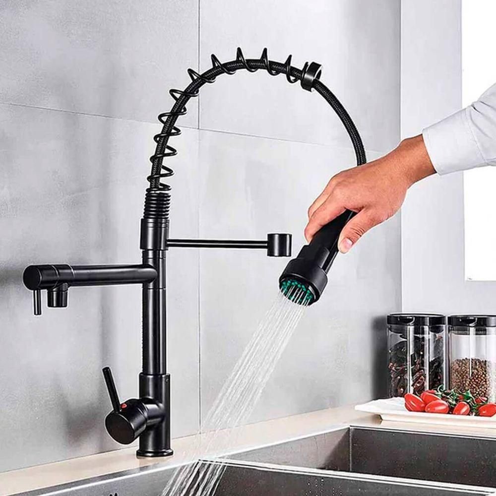 Torneira Gourmet Cozinha Monocomando com Arejador Alta Pressão - 1