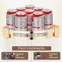 Ver imagem 4 de Suporte Shampoo de Canto Parede Banheiro Aço Inox Dourado