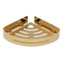 Ver imagem 1 de Suporte Shampoo de Canto Parede Banheiro Aço Inox Dourado