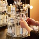 Ver imagem 5 de Organizador Maquiagem 360º Giratorio Acrilico Perfume Batom Base Creme Suporte Penteadeira Banheiro 