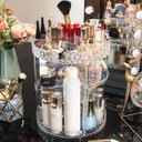 Ver imagem 2 de Organizador Maquiagem 360º Giratorio Acrilico Perfume Batom Base Creme Suporte Penteadeira Banheiro 