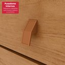 Ver imagem 2 de Guarda-roupa Casal 100% Mdf 8 Portas Easy Glow Amendoa Clean/off White