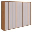 Ver imagem 4 de Guarda-roupa Casal 100% Mdf 8 Portas Easy Glow Amendoa Clean/off White