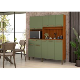 Conjunto Armário Jade 10 Portas – Perfeito para Cozinhas Pequenas e Médias - 1