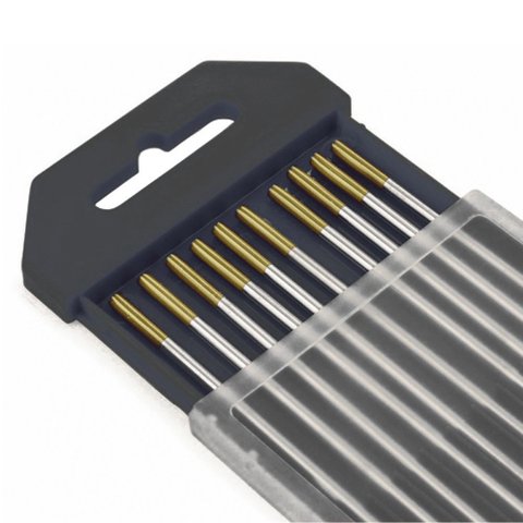 Eletrodo Tungstênio Lantânio Dourado Ewla-1.5 - 3.2mmx150mm (1/8x6) 10 Unidades