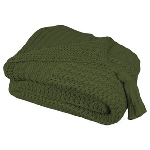 Manta Trico Trama Croche 0,90x1,80 Verde
