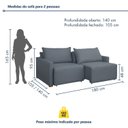 Ver imagem 3 de Sofá Cama Retrátil e Reclinável 180cm Júlia