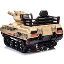 Ver imagem 5 de Mini Carro Elétrico Infantil Tanque Guerra 12v Munição Controle Musica Brinqway Bw-279 Amarelo