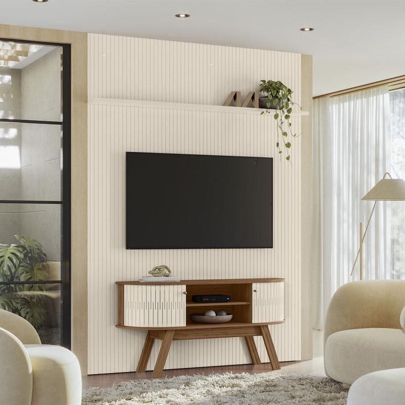 Painel Piso Teto New Interlagos com Rack Bancada Atlanta New