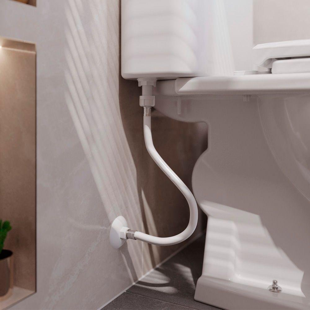 Engate Flexível de Pvc Alta Pressão 60cm Branco 7122-1 - 3