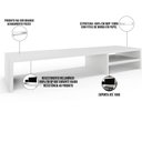 Ver imagem 4 de Kit 03 Suportes para Monitor Stand Home Office Lap 90 Cm L03 Branco - Lyam