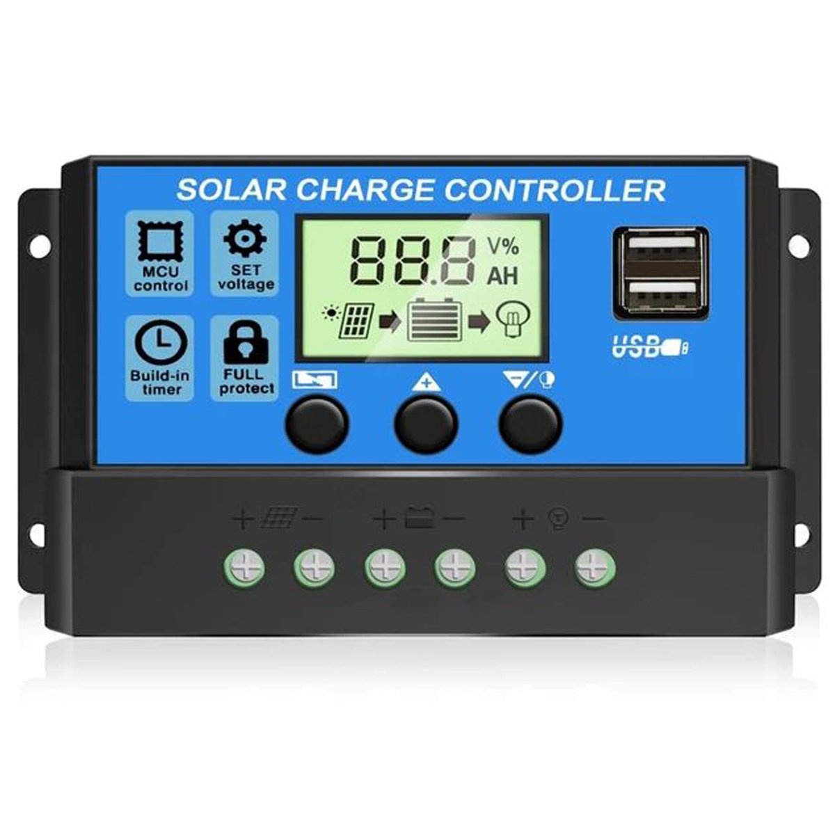Controlador Painel Solar 12/24v 30amp