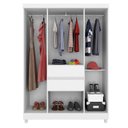 Ver imagem 6 de Cômoda London e Guarda Roupa Solteiro Ecom 2 Branco Flex - Demóbile