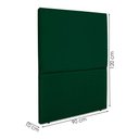 Ver imagem 3 de Cabeceira Solteiro 90 Cm com Frame Luna Suede Verde Artte