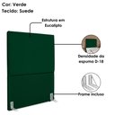 Ver imagem 4 de Cabeceira Solteiro 90 Cm com Frame Luna Suede Verde Artte