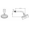 Chuveiro Com Tubo de Parede Redondo Autolimpante Rainfeel Cromado - Roca - A5B6050C0C - 3