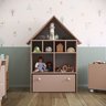 Casinha Organizadora de Brinquedos Infantil 100% Mdf Plancasa Sal Rosa - 3