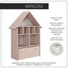 Casinha Organizadora de Brinquedos Infantil 100% Mdf Plancasa Sal Rosa - 8