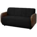 Ver imagem 1 de Sofá Orgânico Curvo Malbec 2 Lugares 130cm Bouclê Facto - Sofa Store:bouclê Preto