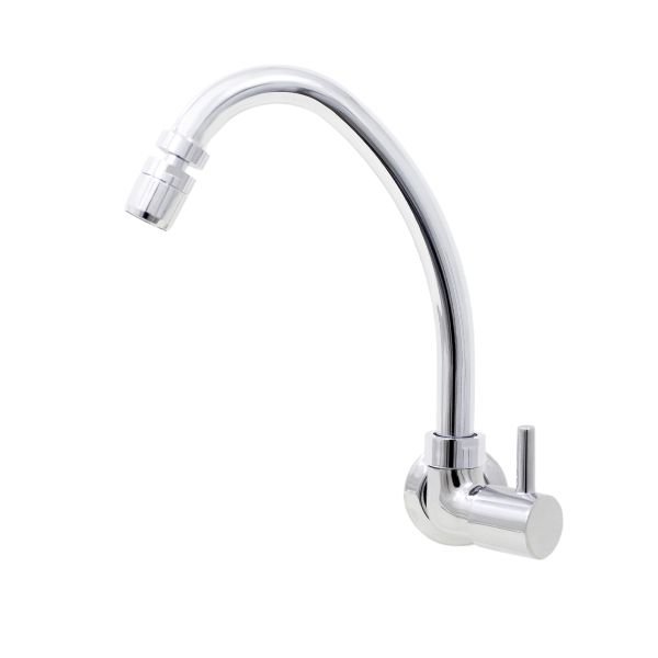 Torneira Cozinha de Parede Cromada C61 Arejador Articulado - 1