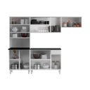 Ver imagem 4 de Cozinha Completa de Aço 4 Peças Armário para Forno-micro e Balcão Multimóveis Cr20371 Branco
