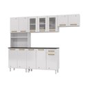 Ver imagem 2 de Cozinha Completa de Aço 4 Peças Armário para Forno-micro e Balcão Multimóveis Cr20371 Branco