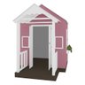 Casinha de Brinquedo Mdf com Varanda Artesanal Branco/rosa L12 - Gran Belo Casinha Infantil - 8