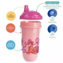 Ver imagem 3 de Copo Térmico de Transição Infantil 6m+ Antivazamento Nûby 270ml Gatinhos Rosa Bico Rígido