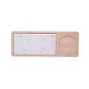 Ver imagem 5 de Conjunto 4 Pecas Petisqueira de Vidro Terrazo 32x12x5,5cm Lyor