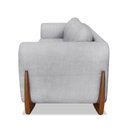 Ver imagem 5 de Sofá Living 4 Lugares Bouclê 250cm Cinza Djon