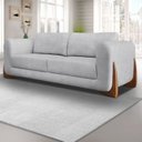 Ver imagem 1 de Sofá Living 4 Lugares Bouclê 250cm Cinza Djon
