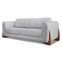 Ver imagem 2 de Sofá Living 4 Lugares Bouclê 250cm Cinza Djon