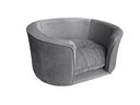 Ver imagem 2 de Sofá Cama Pet para Cachorro e Gato Veludo Cinza 80x60 Bz Home Decor