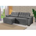 Ver imagem 1 de Sofá Retrátil e Reclinável 2,50m Estilo Estofados - Paris 2 Módulos com Velusoft D33 "cinza"