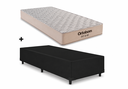 Ver imagem 2 de Cama Base Solteiro Preto Colchao Fit D45 Espuma 88x188 - Ortobom