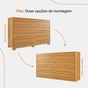 Ver imagem 4 de Comoda California 8 Gavetas Chapa 15mm com Moldura Frisada Puxador Moderno Cinamomo Benetil Moveis