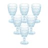 Conjunto Detaças de Vidro 360ml 6 Peças Madrid Azul Claro – Casambiente - 1