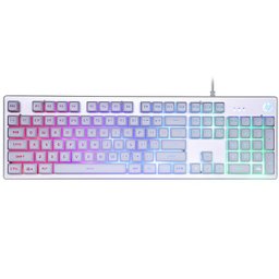 Teclado Gamer USB K500F Prata HP - 1