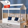 Cama Infantojuvenil de Chão Casinha com Colchão Branca Dakota Gabrielli - 2
