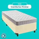 Ver imagem 4 de Cama + Box Bege e Colchão D33 Solteiro - D33 Inducol