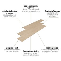Piso Vinílico em Régua 17,78cm x 2mm x 1,21m Sofisticato Ruffino Sapucaia - 3