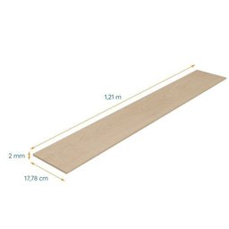 Piso Vinílico em Régua 17,78cm x 2mm x 1,21m Sofisticato Ruffino Sapucaia - 2